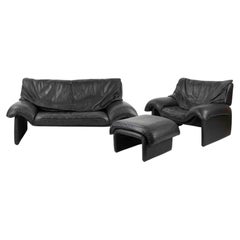 Vintage Sofa Set attr. to De Sede, 1980s