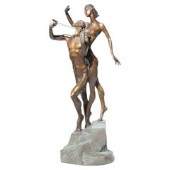 „Der Geiger und seine Muse“ – Skulptur von Misha Frid, 1990er Jahre