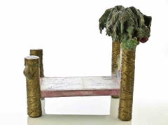 Palm Tree Bed - Sculpture by Leah Poller, 1990s