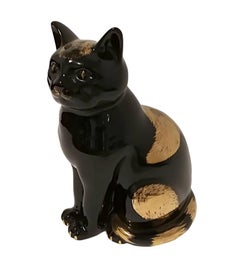 Chat - Sculpture originale en céramique vintage de Piero Fornasetti