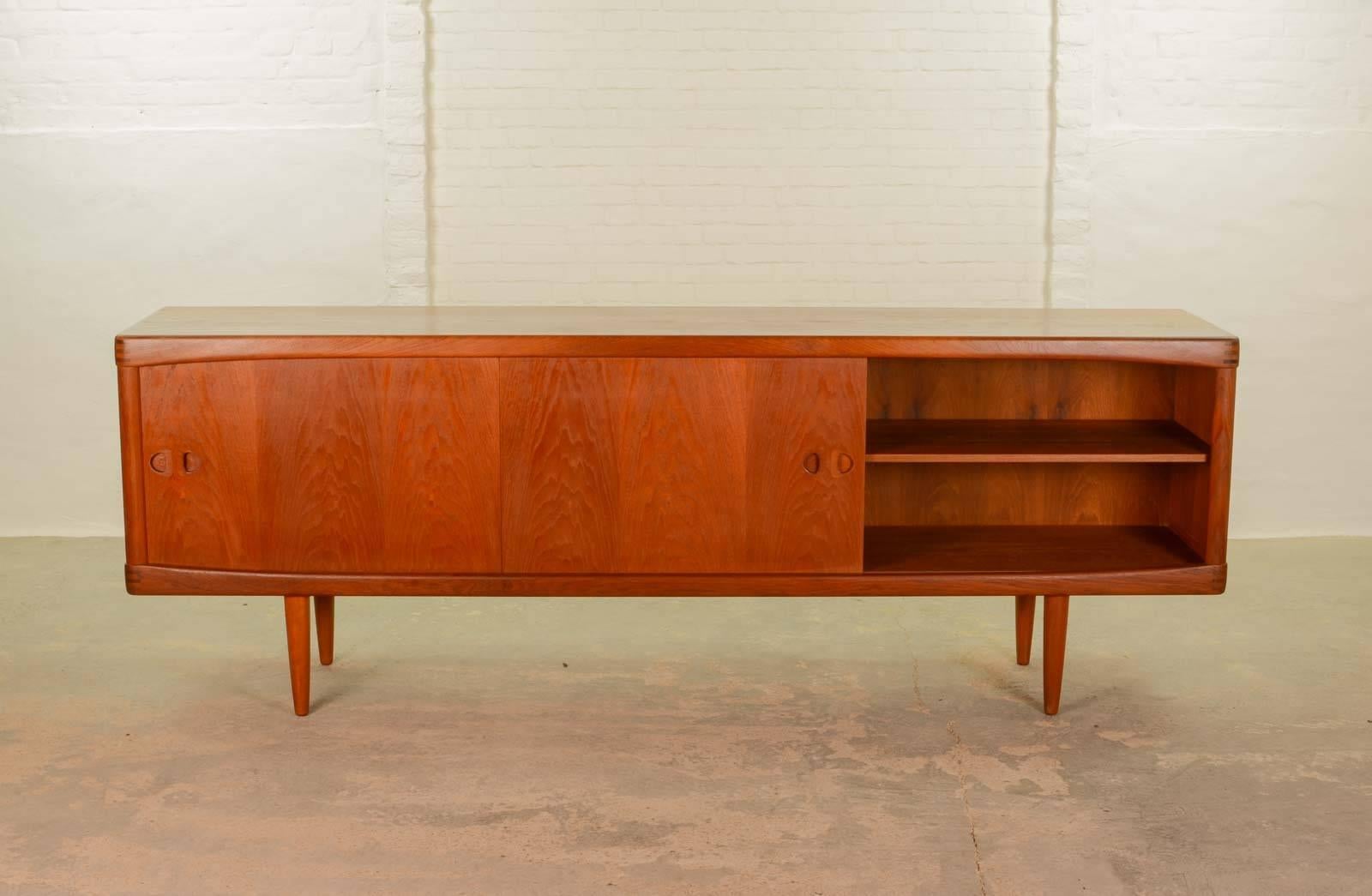 Laminated Mid-Century Large Danish Sideboard or Credenza by H.W. Klein for Bramin