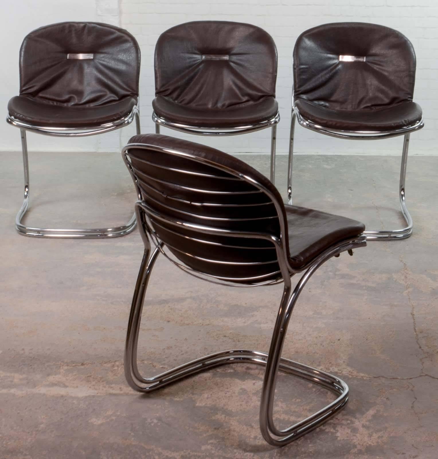 Italian Mid-Century Set of Sabrina Dining Chairs by Gastone Rinaldi for RIMA