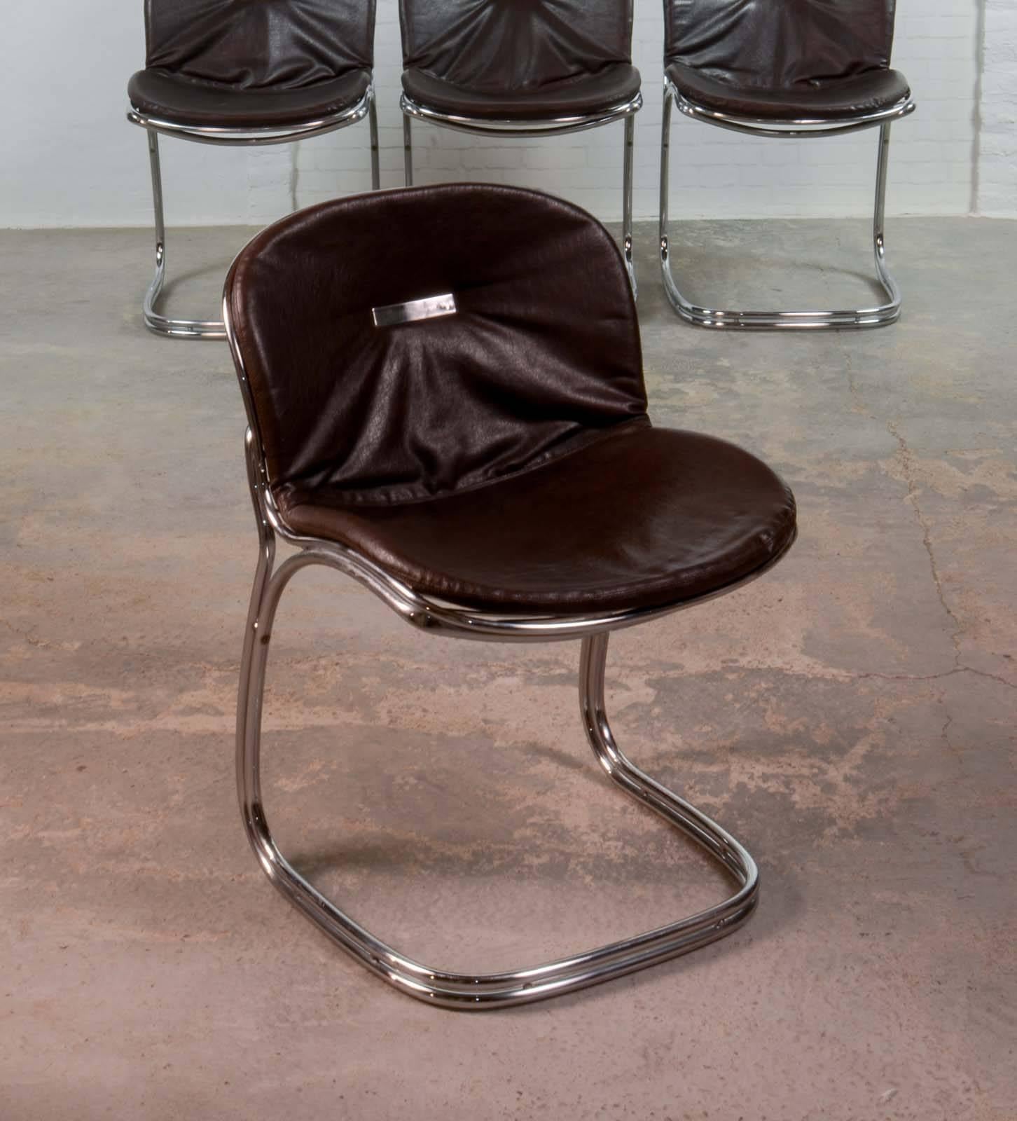 Late 20th Century Mid-Century Set of Sabrina Dining Chairs by Gastone Rinaldi for RIMA