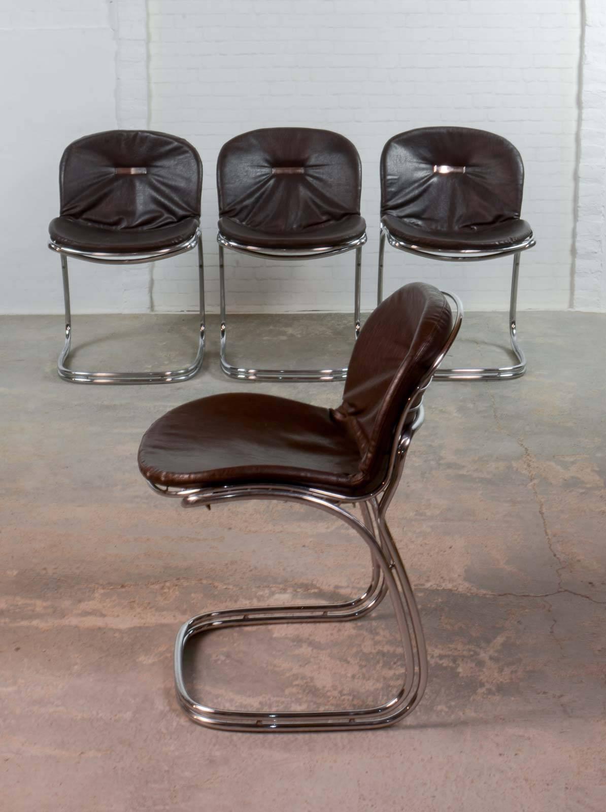 Mid-Century Set of Sabrina Dining Chairs by Gastone Rinaldi for RIMA In Excellent Condition In Maastricht, NL