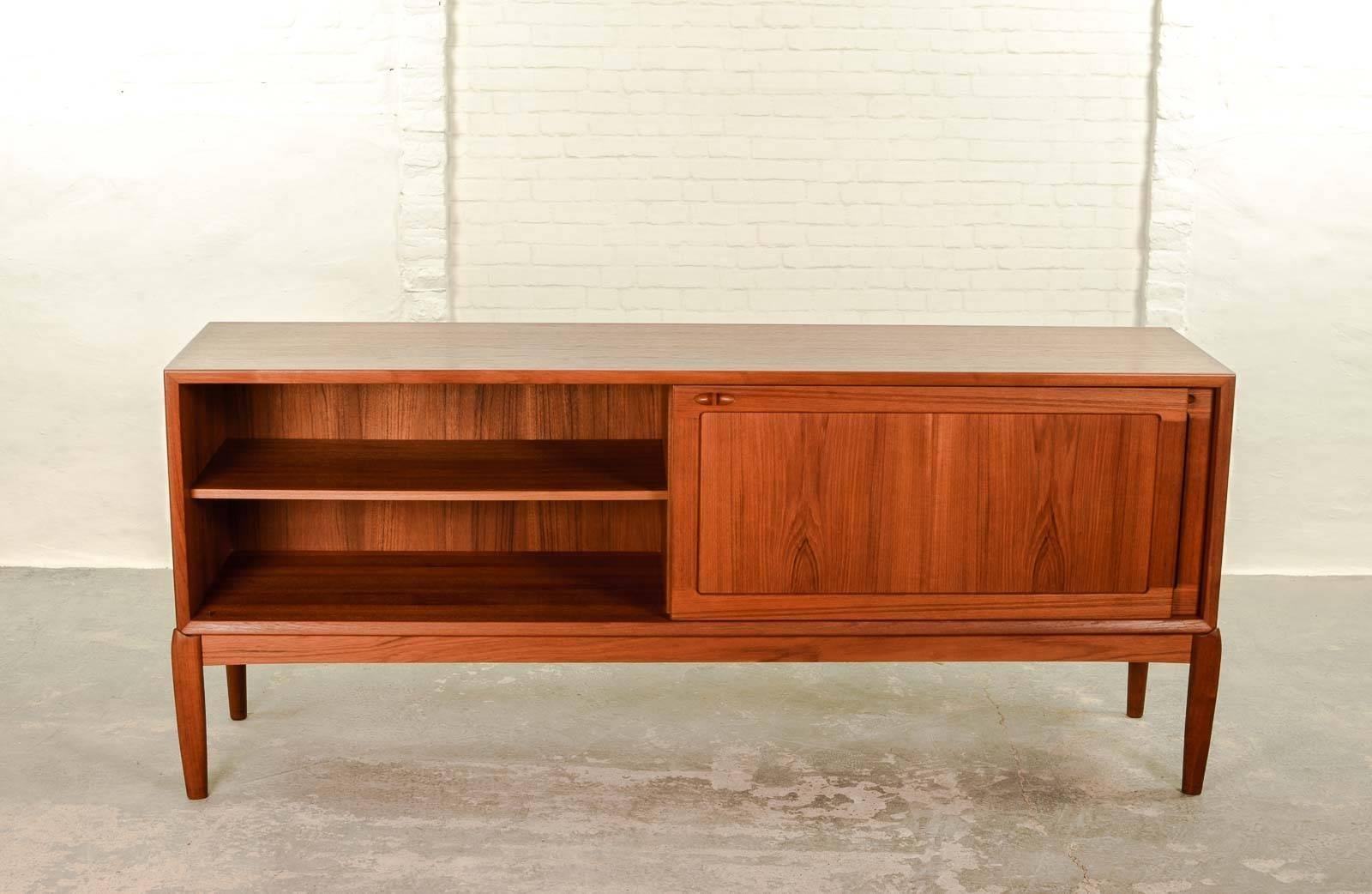 Laminated Mid-Century Danish Low Sideboard Credenza by H.W. Klein for Bramin