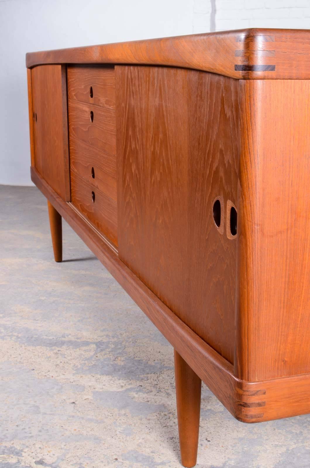 Mid-Century Large Danish Sideboard or Credenza by H.W. Klein for Bramin In Excellent Condition In Maastricht, NL