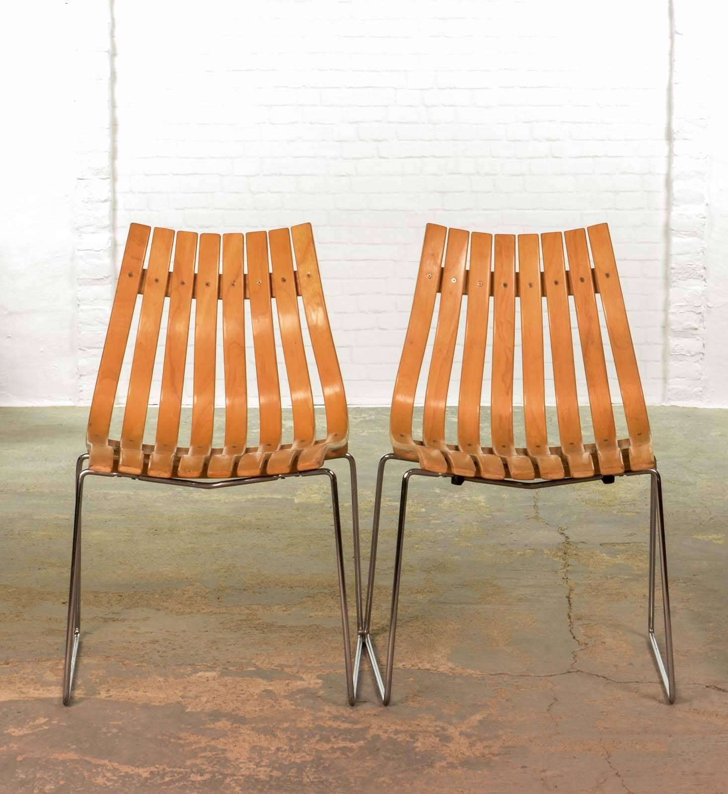 Mid-Century Stackable Junior Dining Chairs by Norwegian Designer Hans Brattrud 4