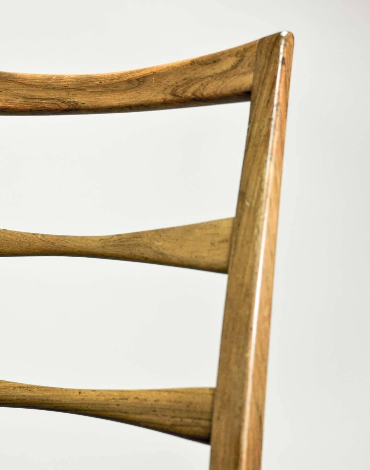 Exclusive Rosewood Set of Six ‘Lis' Dining Chairs Designed by Niels Koefoed 2