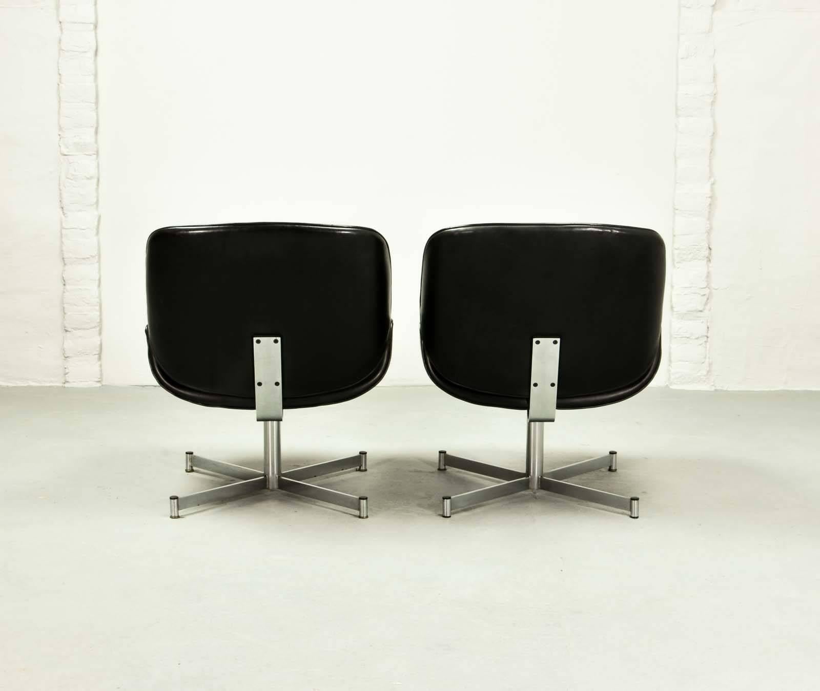 Mid-Century Dutch Design Side Chairs by Geoffrey Harcourt for Exquis / Artifort In Good Condition In Maastricht, NL