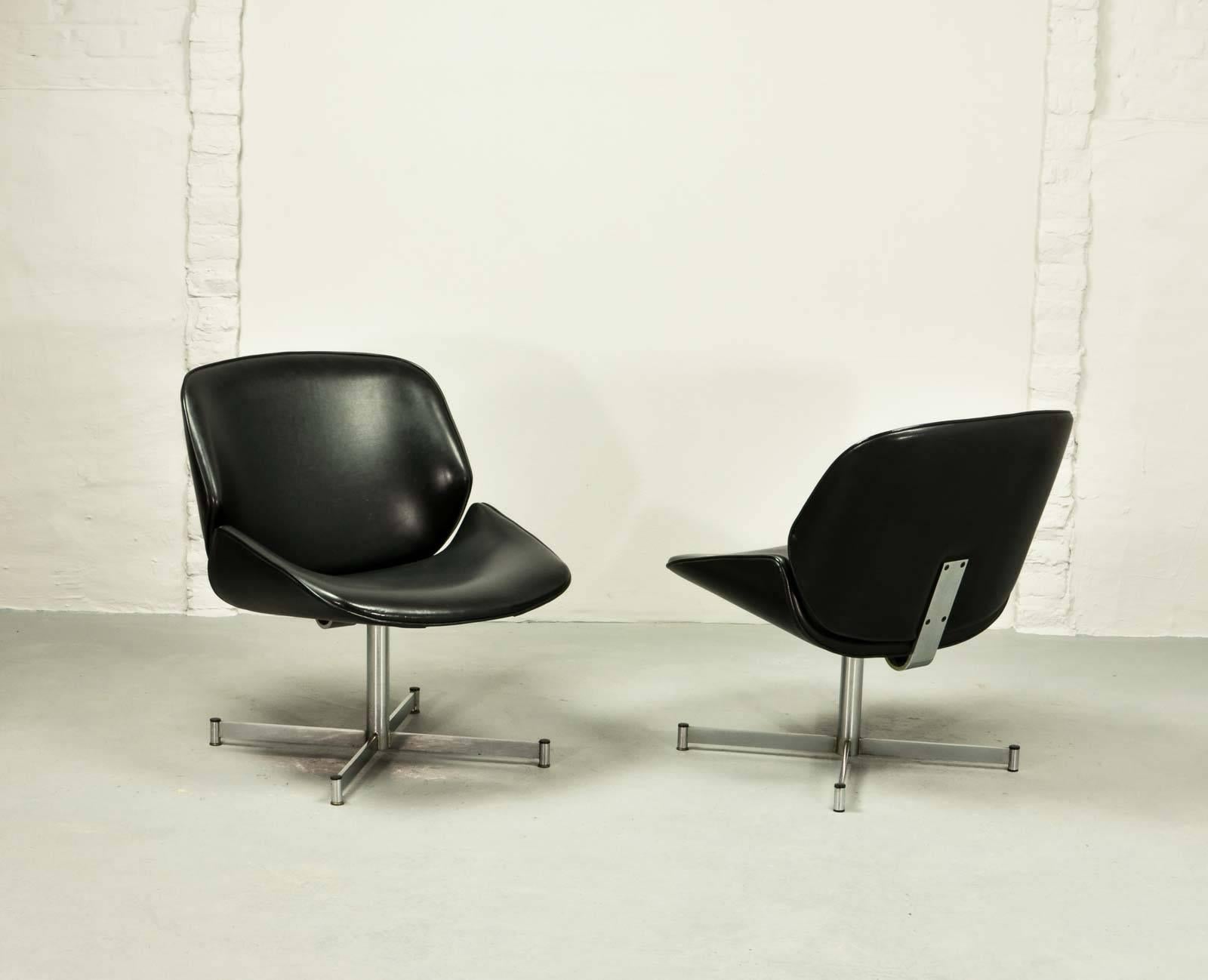 Mid-20th Century Mid-Century Dutch Design Side Chairs by Geoffrey Harcourt for Exquis / Artifort