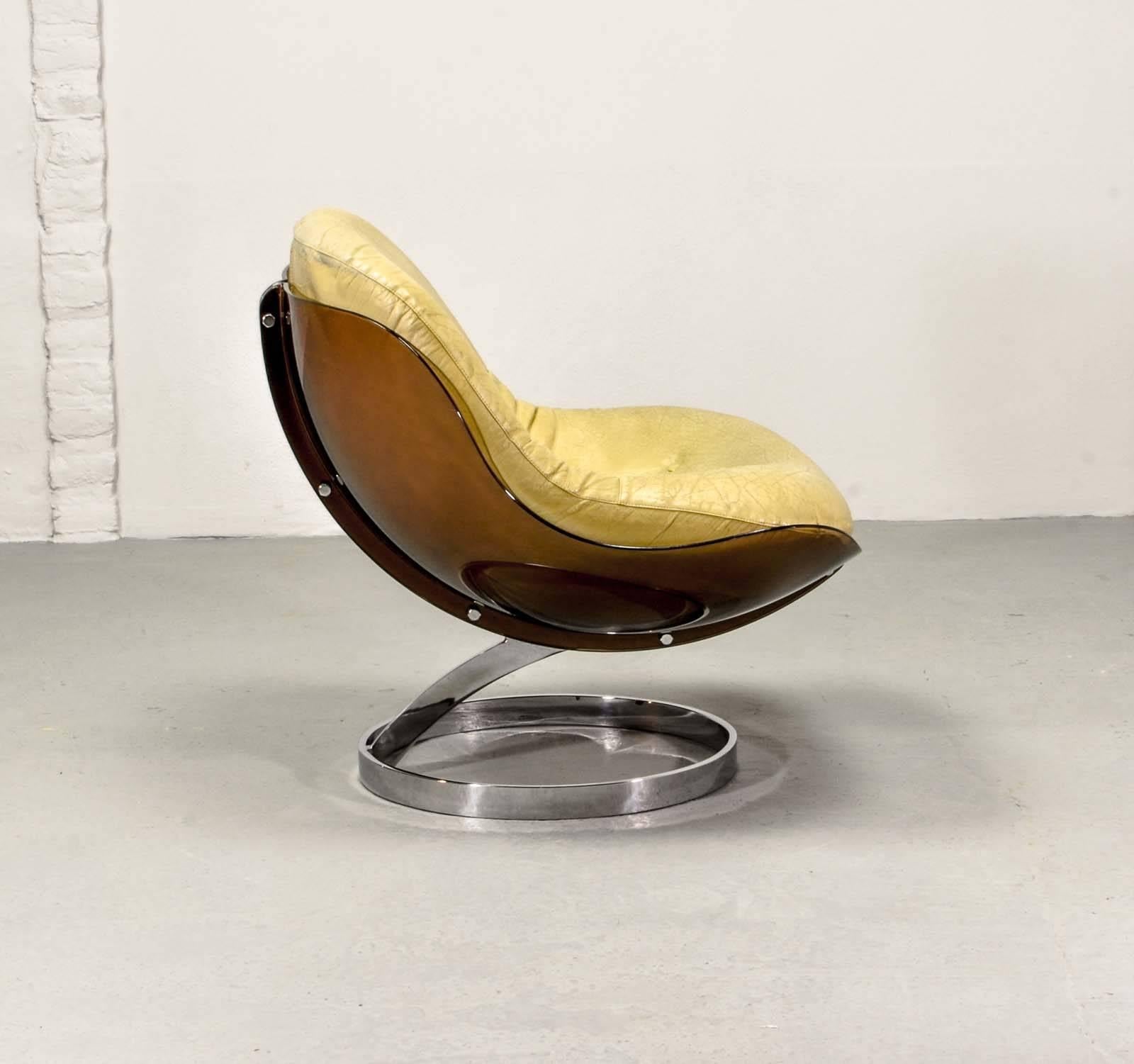 Mid-Century Modern Rare Boris Tabacoff 'Sphere' Lounge Chair by MMM, 1971