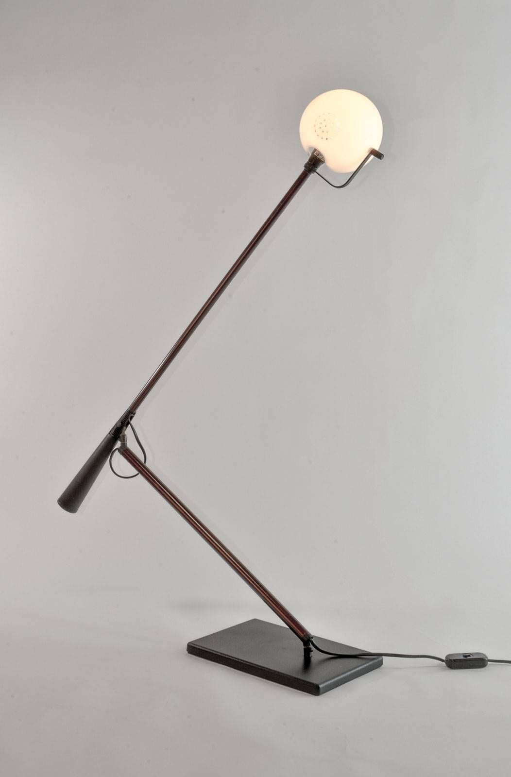 Mid-Century Modern Rare Italian Desk Lamp by Paolo Rizzatto and Gino Sarfatti for Arteluce, 1975