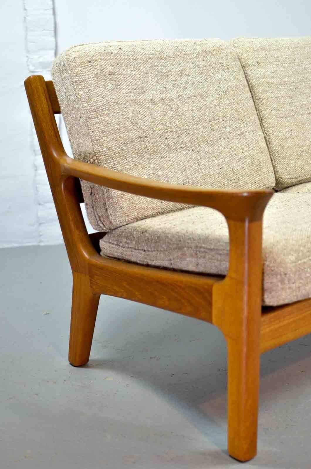 Midcentury Two-Seat Teak Sofa Designed by Juul Kristensen for Glostrup, 1960s 2