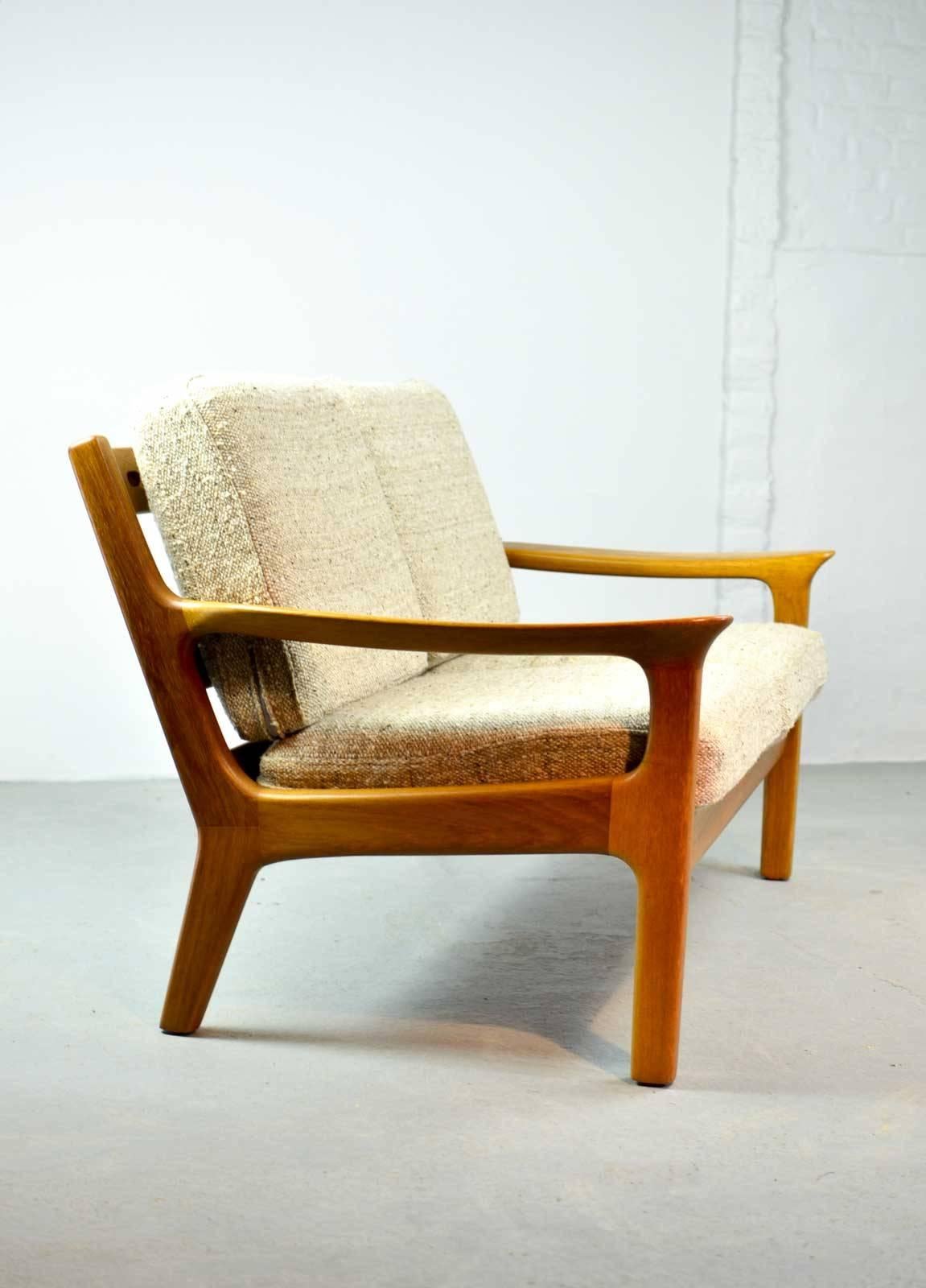 Mid-20th Century Midcentury Two-Seat Teak Sofa Designed by Juul Kristensen for Glostrup, 1960s