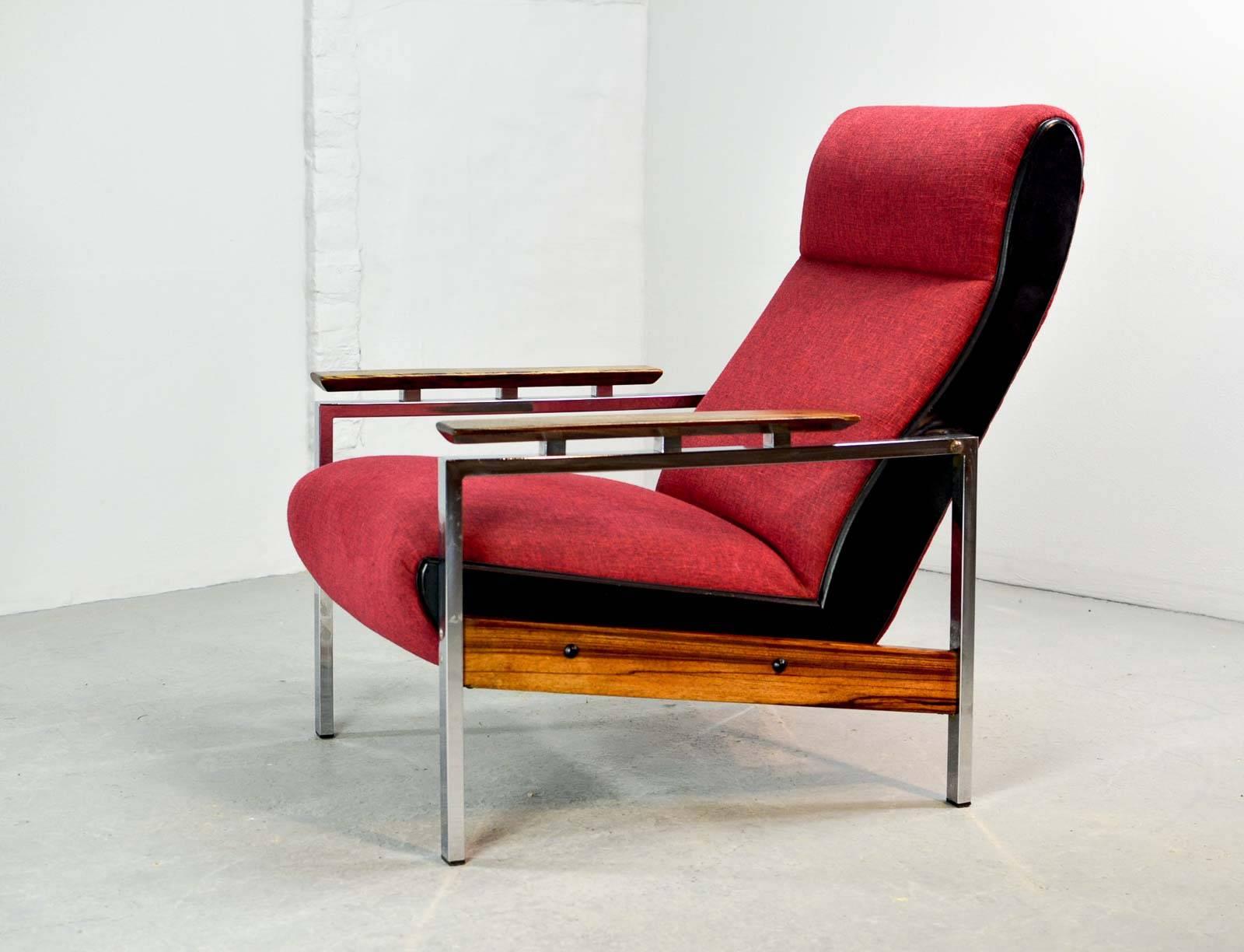 Fabric Midcentury Dutch Design Lounge Chair Designed by Rob Parry for Gelderland