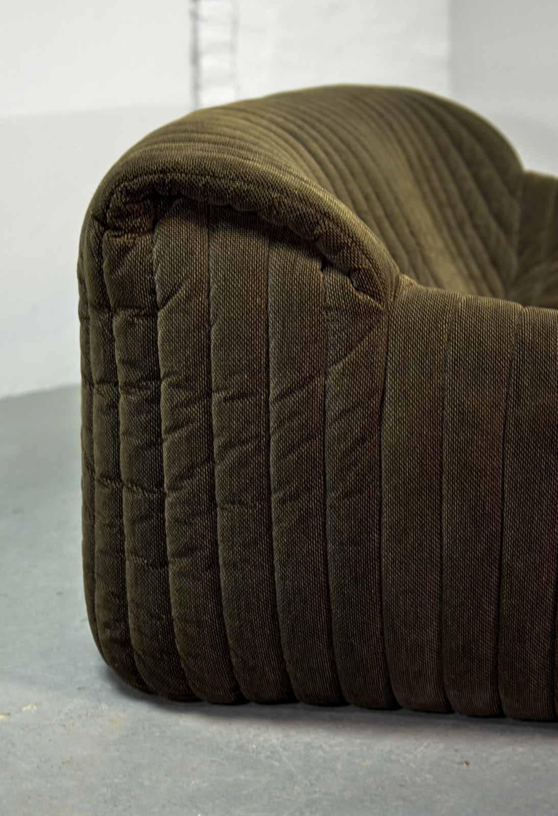 Fabric Midcentury Two-Seat Sofas by Annie Hieronymus for Cinna 'Ligne Roset', France