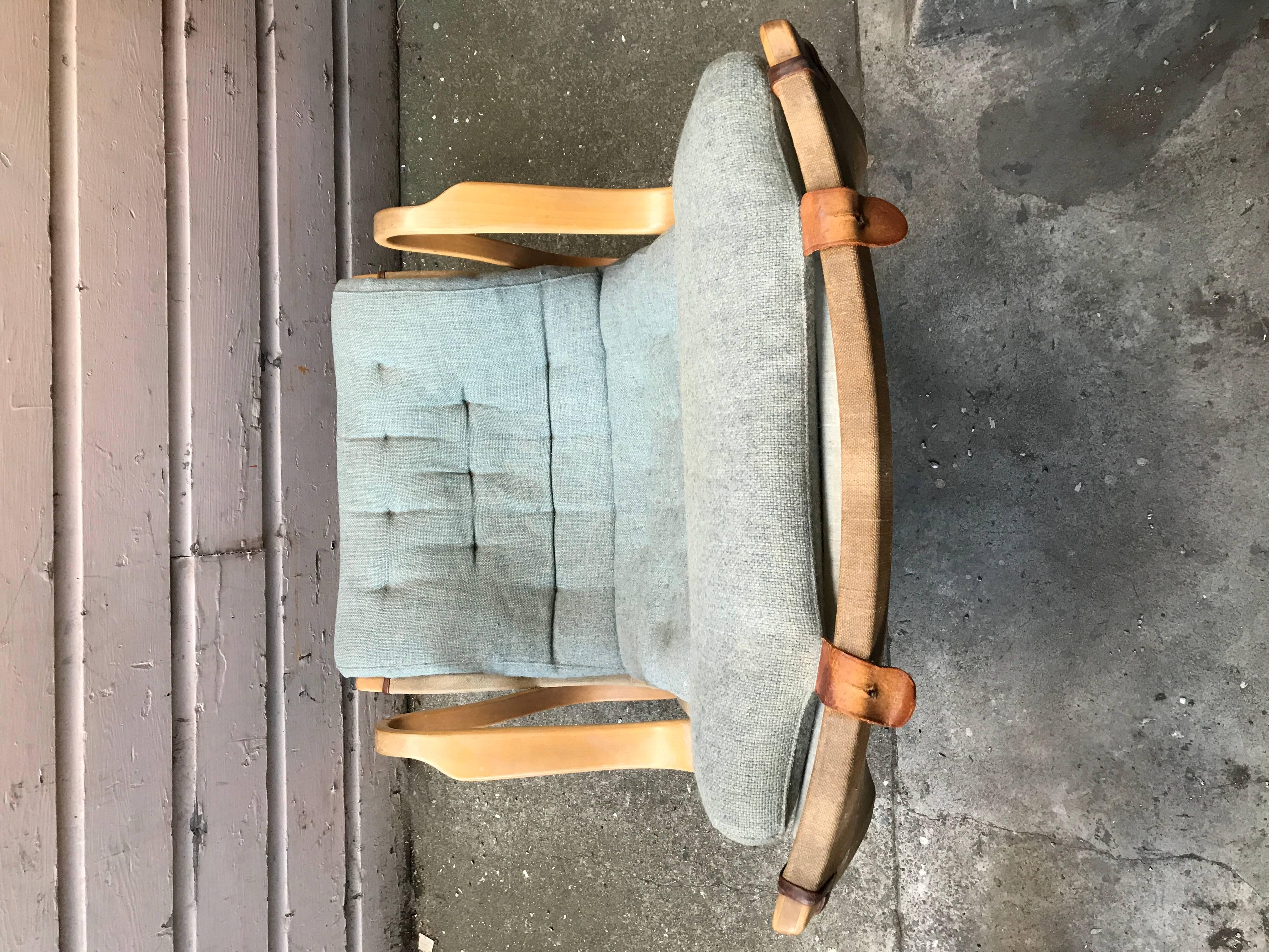 Mid-20th Century Pernilla Lounge Chair by Bruno Mathsson For Sale