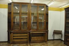 19th Century Charles X Walnut Wood French Bookcase, 1810s