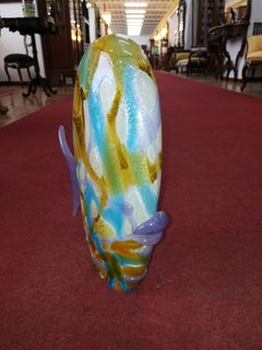 Modern Multicolored Italian Fish Sculpture