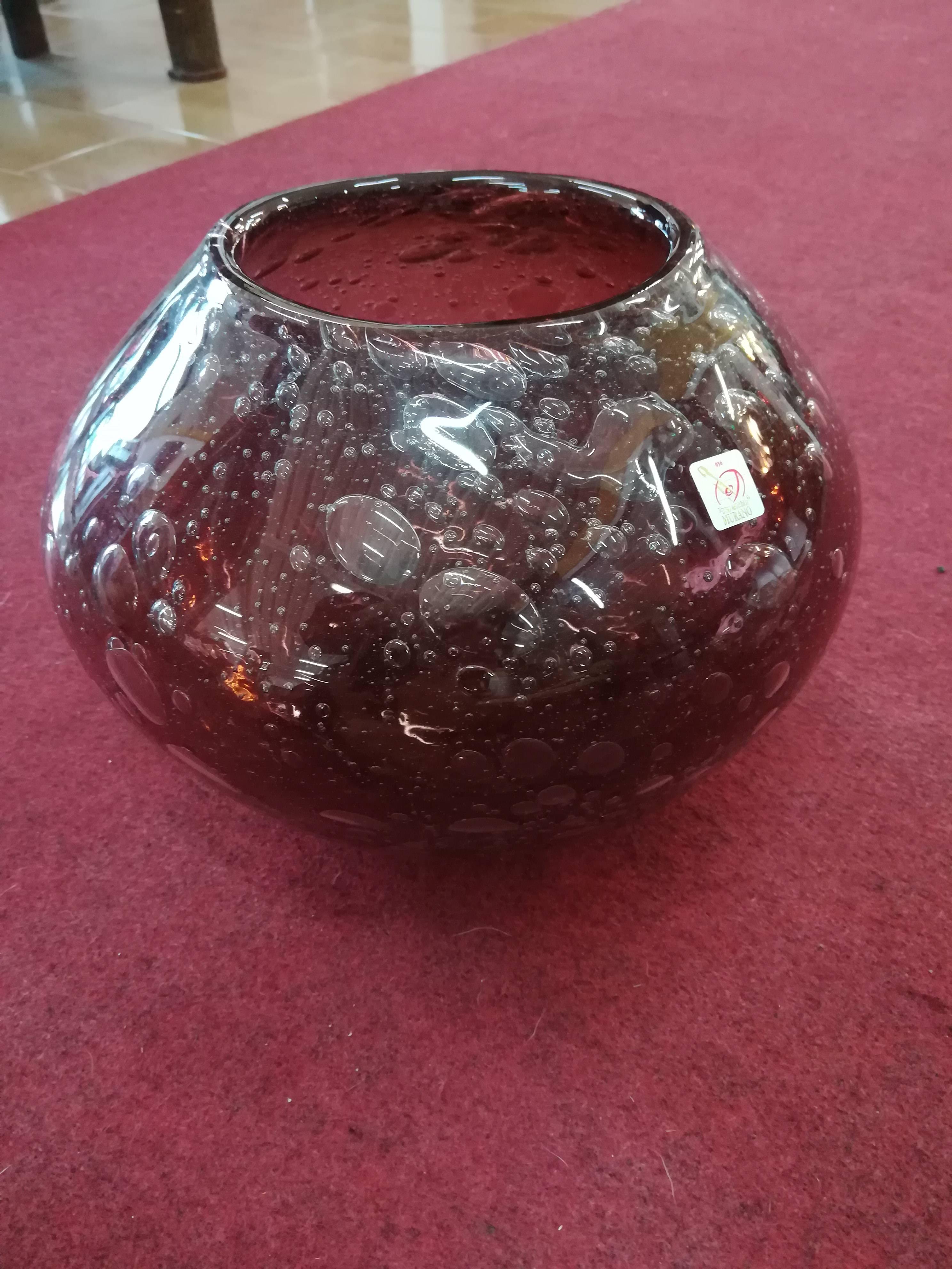 Pair of Modern Italian Blown Glass Bowl In Excellent Condition For Sale In Wyboston Lakes, GB