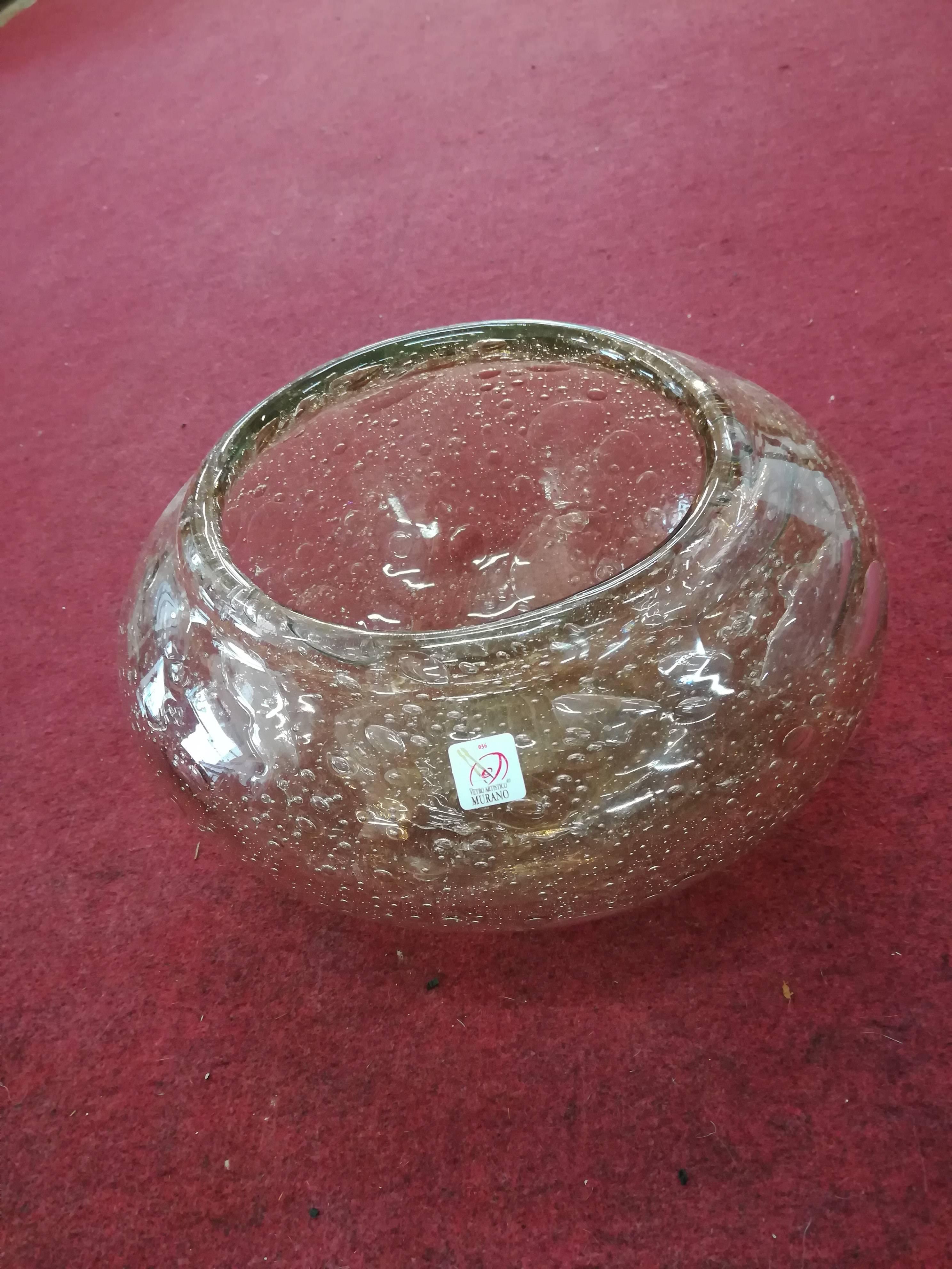 Pair of Modern Italian Blown Glass Bowl For Sale 2