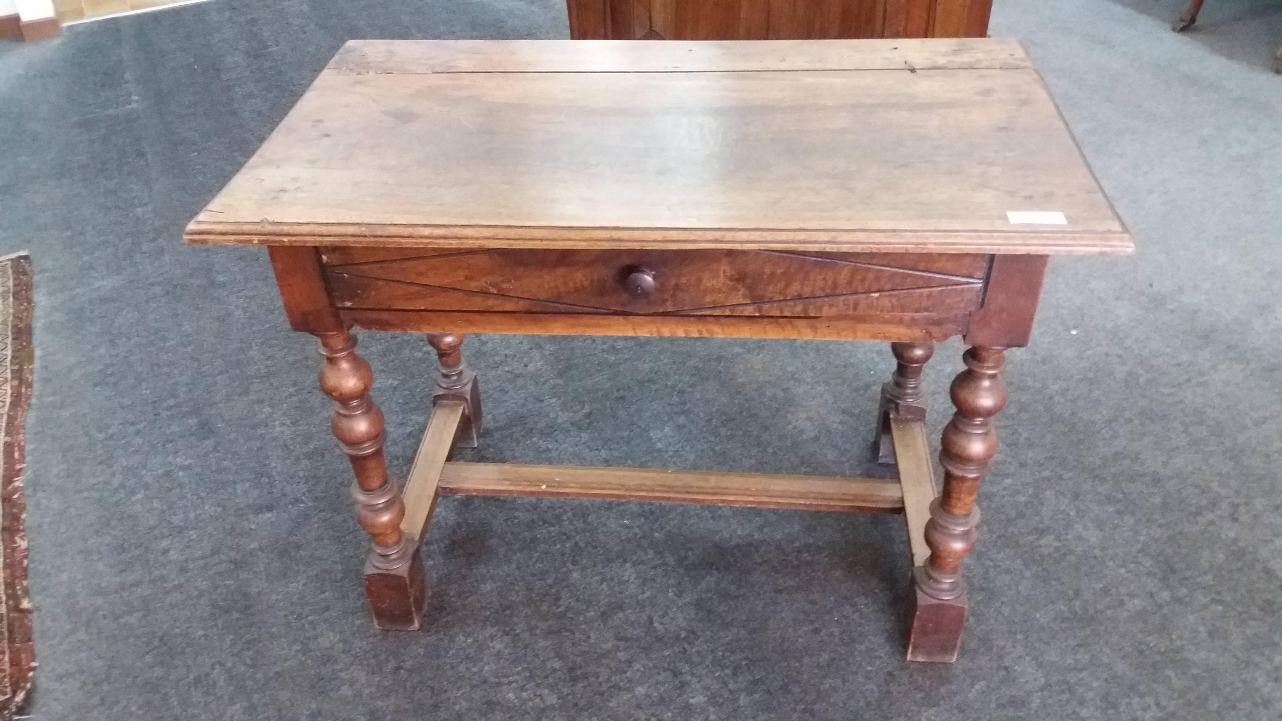 Late 18th Century 18th Century Louis XIV Walnut Wood French Desk, 1790s For Sale