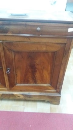 19th Century Italian brown Walnut Credenzas