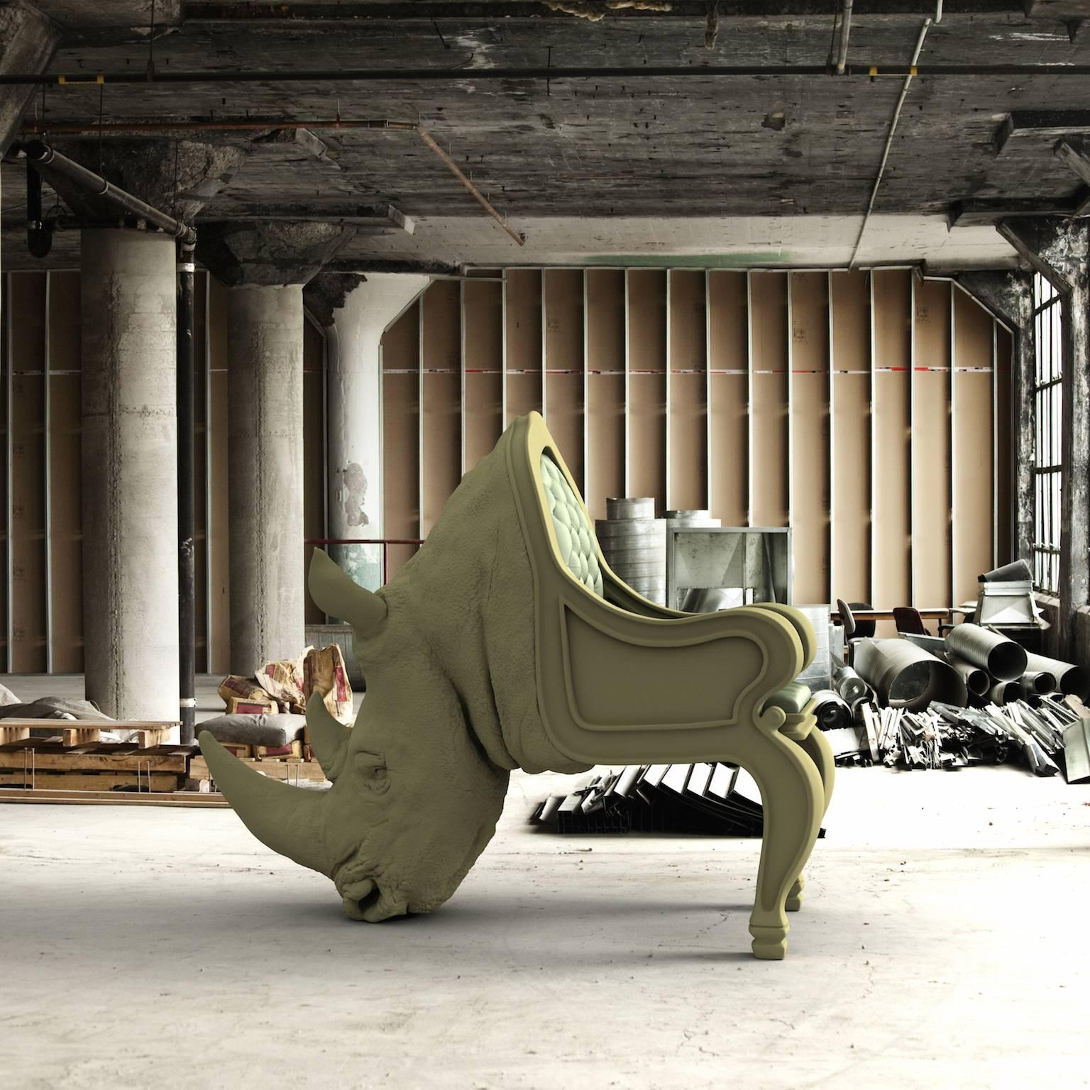 The Rhino Chair by Maximo Riera, Made to order, 21st Century In Excellent Condition For Sale In London, GB