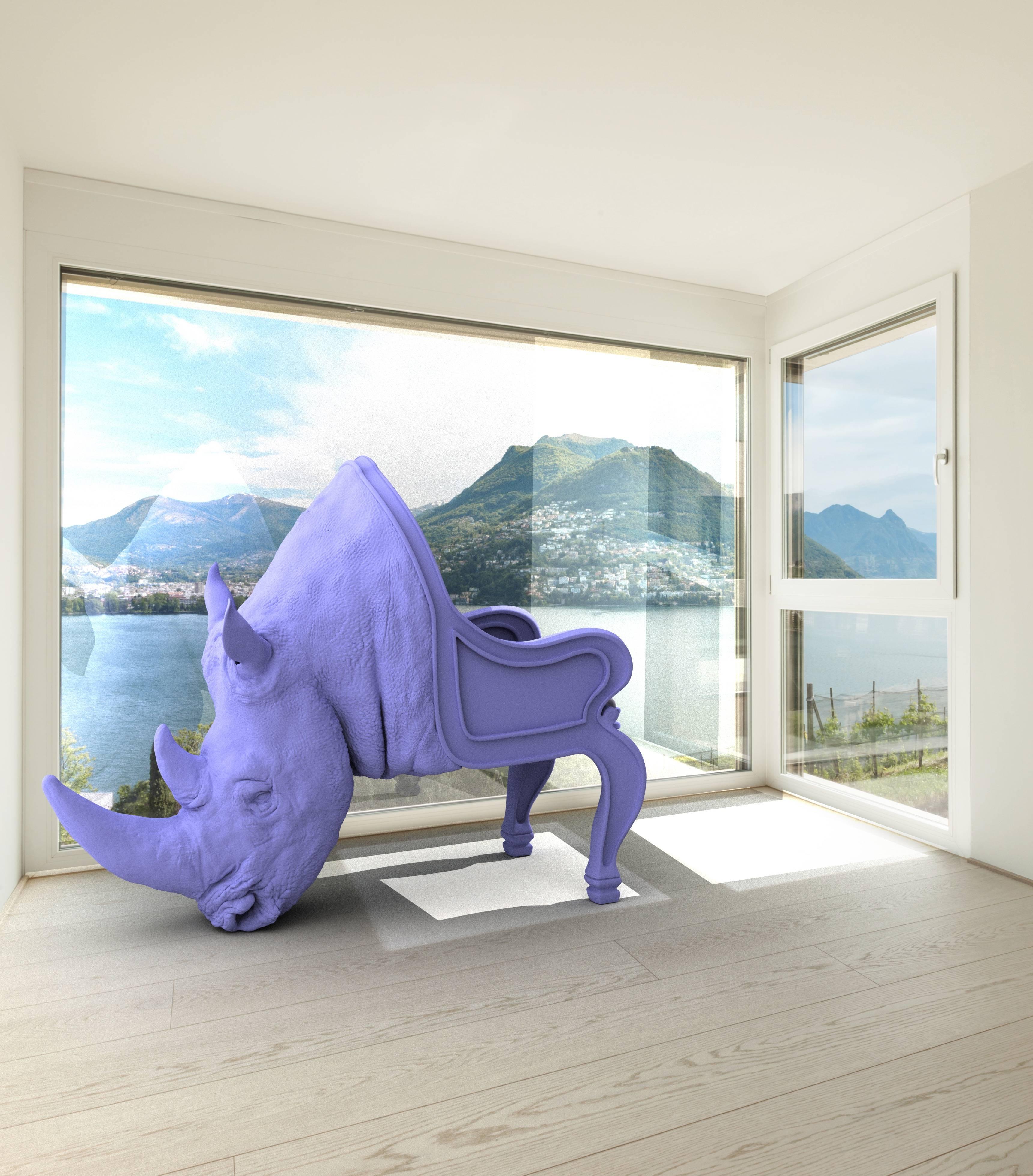 The Rhino Chair by Maximo Riera, Made to order, 21st Century For Sale 1