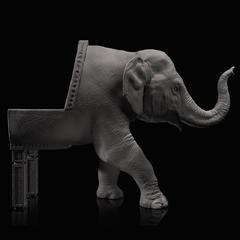 The Elephant Chair, Baby Version by Maximo Riera, Made to order, 21st Century