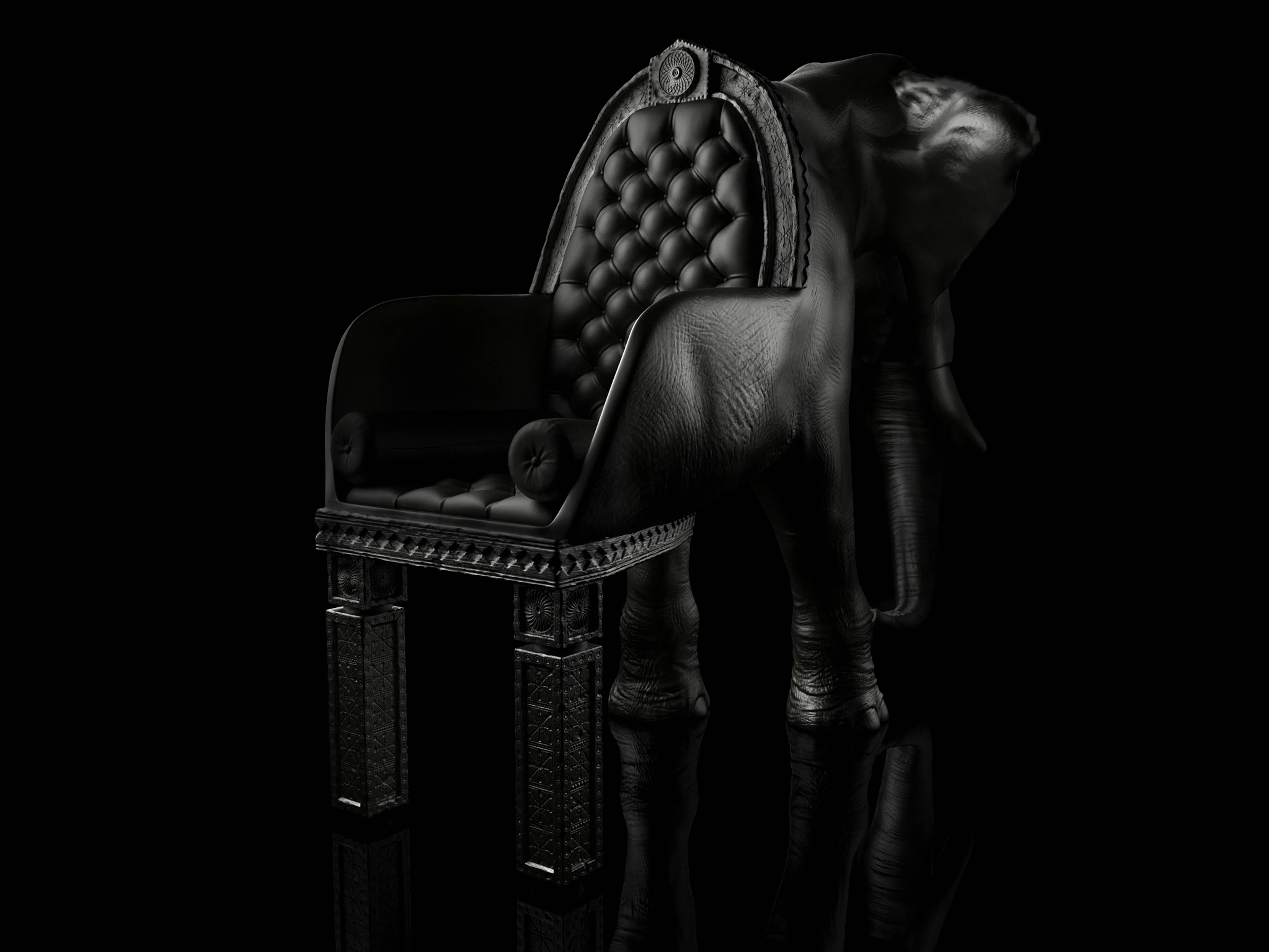 The Elephant Chair by Maximo Riera, Made to order, 21st Century For Sale 4