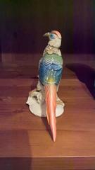 Figura de pájaro faisán de porcelana alemana de principios del siglo XX de Ens Porcelain