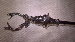 Black Forest Silver Letter Opener with Deer Sculpture Handle Koch and Bergfeld