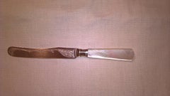 Edwardian Mother-of-Pearl Handled Silver Butter Knives, Set of Six