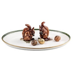 Black Forest Hand Porcelain Bowl with Squirrel Figure Sofina Boutique Kitzbuehel