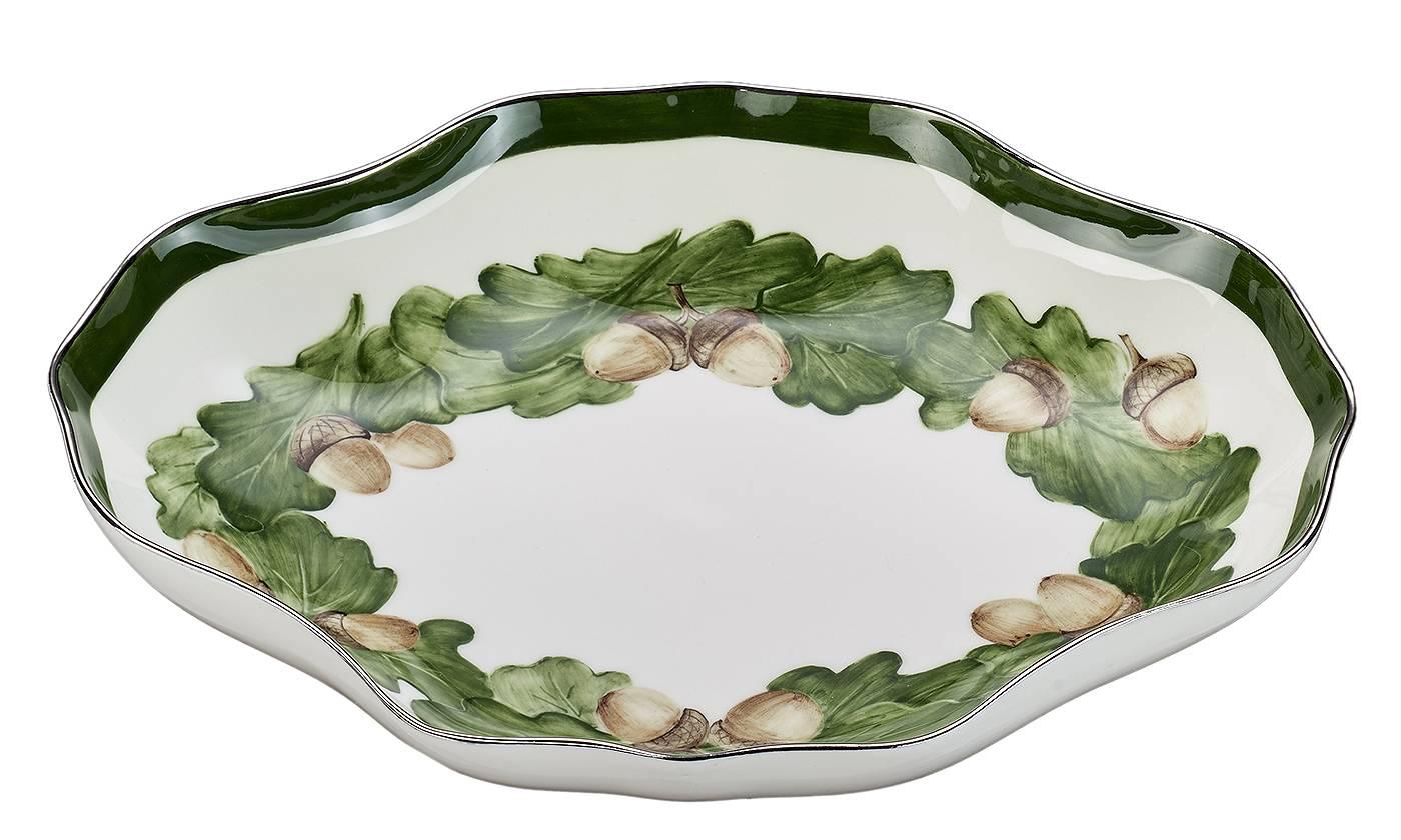 Allemand Forêt-Noire  Plat en porcelaine de Noël à guirlande Sofina Boutique Kitzbuehel en vente