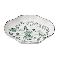 Used Handpainted Chinoiserie  Porcelain Pastry Dish Sofina Boutique Kitzbühel