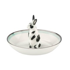 Modern Easter Porcelain Dish with Rabbit Figure Sofina Boutique Kitzbuehel