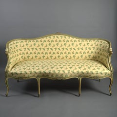 18th Century English George III Painted Sofa