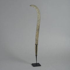 Tribal Bronze Feather Sculpture, Possibly Benin
