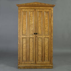 Early Victorian Painted Cupboard Simulating Highly-Figured Maple