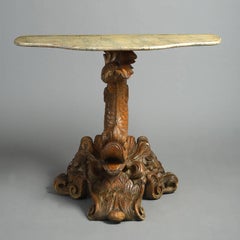 18th Century Dolphin Console Table