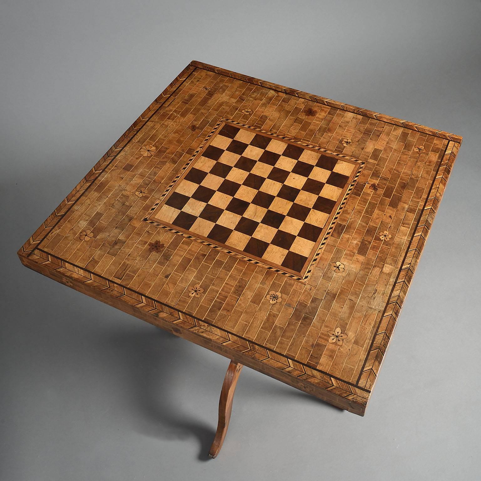 19th Century Japanese Marquetry Chess Table In Excellent Condition In London, GB