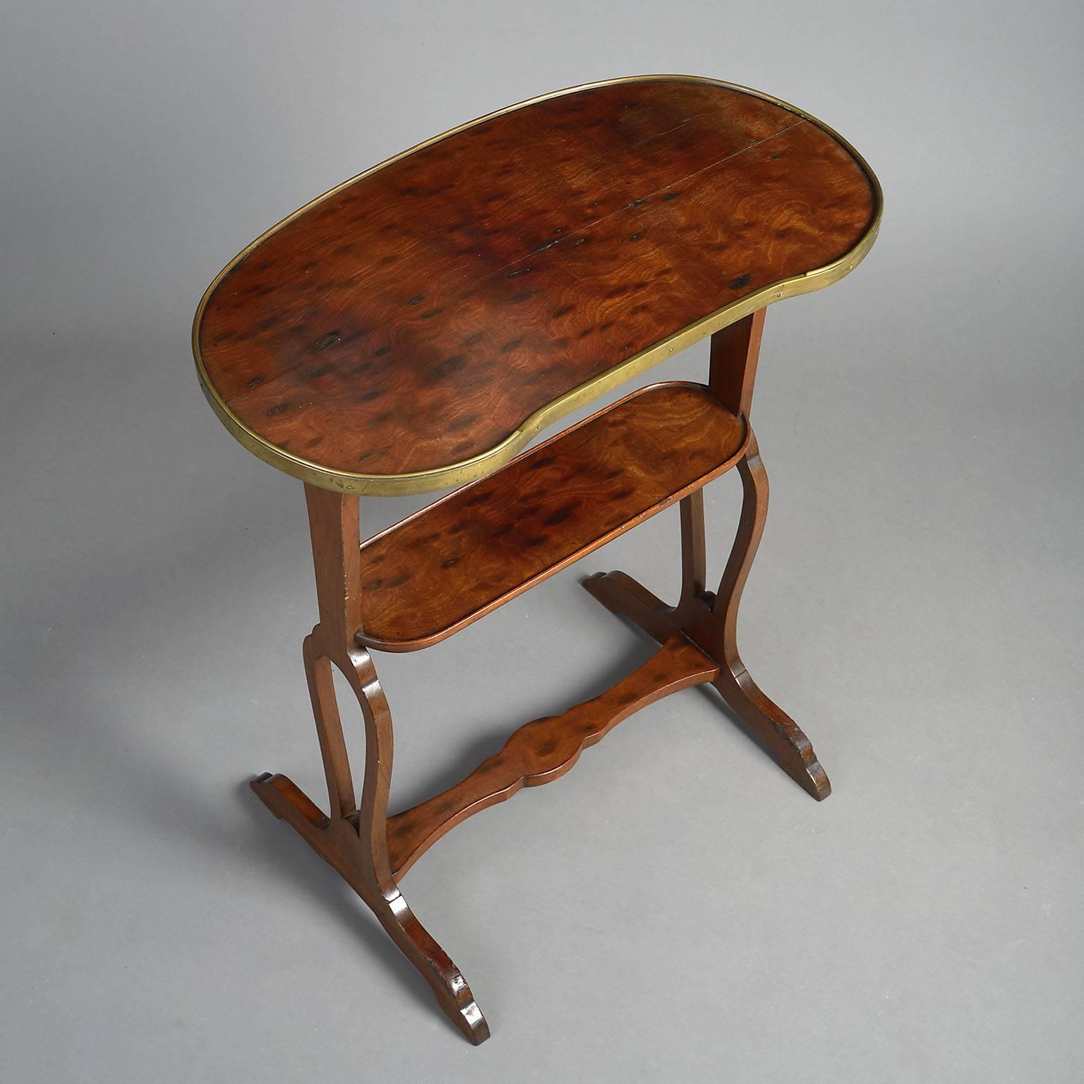 French 19th Century, Mahogany End Table by Escalier De Cristal For Sale