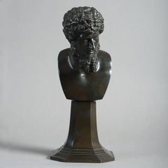 Late 18th Century Grand Tour Bronze Bust of Emperor Lucius