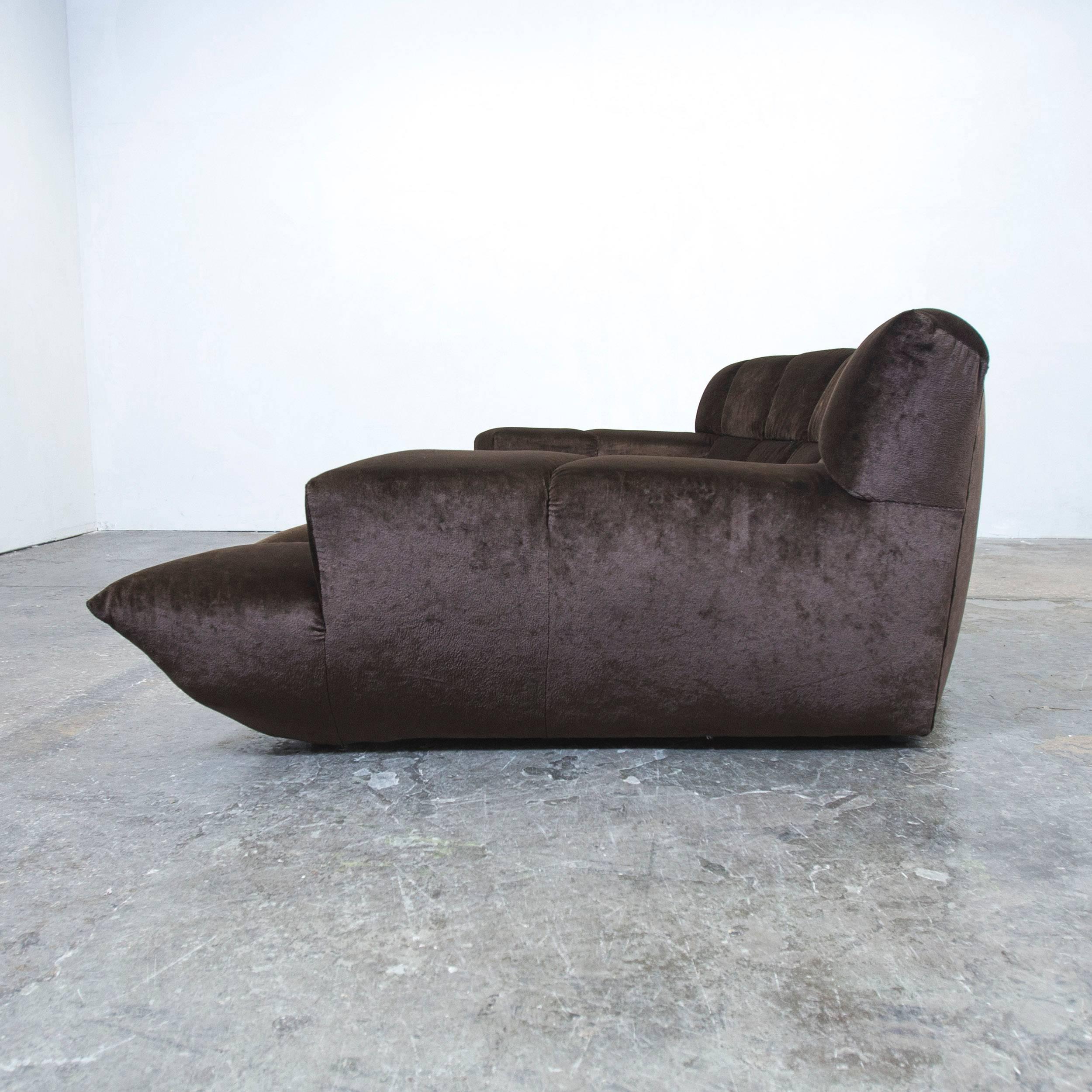 Bretz Cloud 7 Designer Cornersofa Brown Velvet Couch Modern 1
