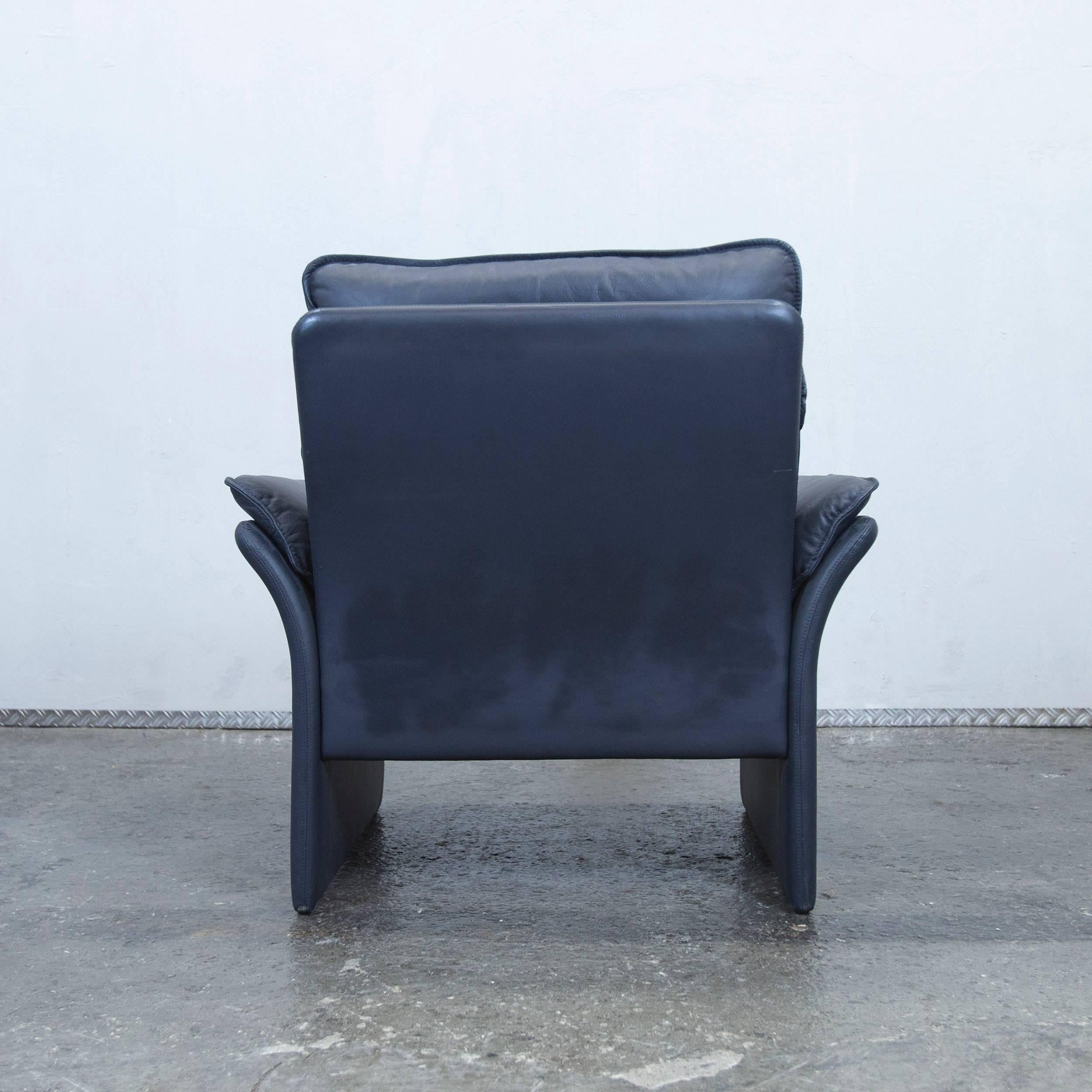 Dreipunkt Designer Chair Leather Blue Grey Couch Modern 5