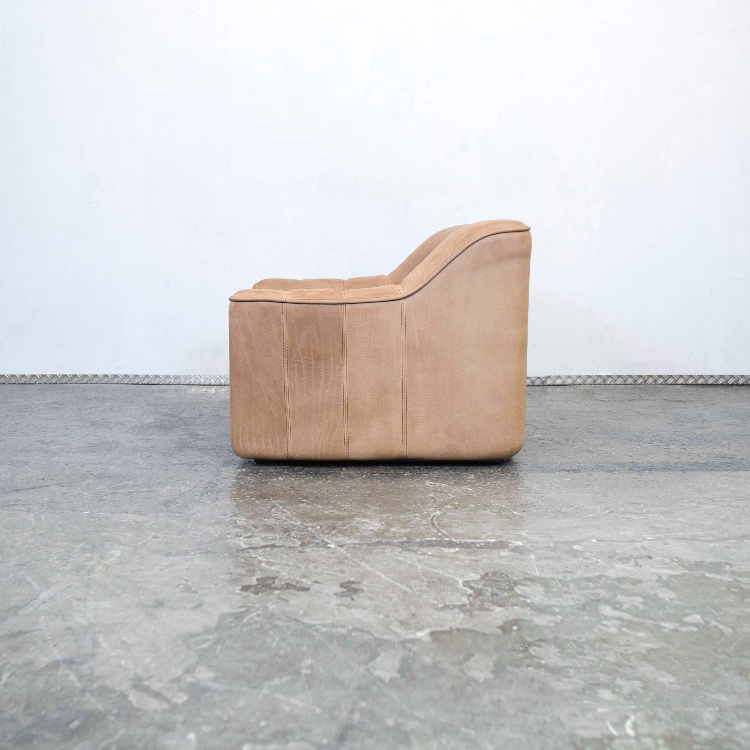 Contemporary De Sede Ds 44 Designer Anilin Leather Armchair Brown Chair Modern