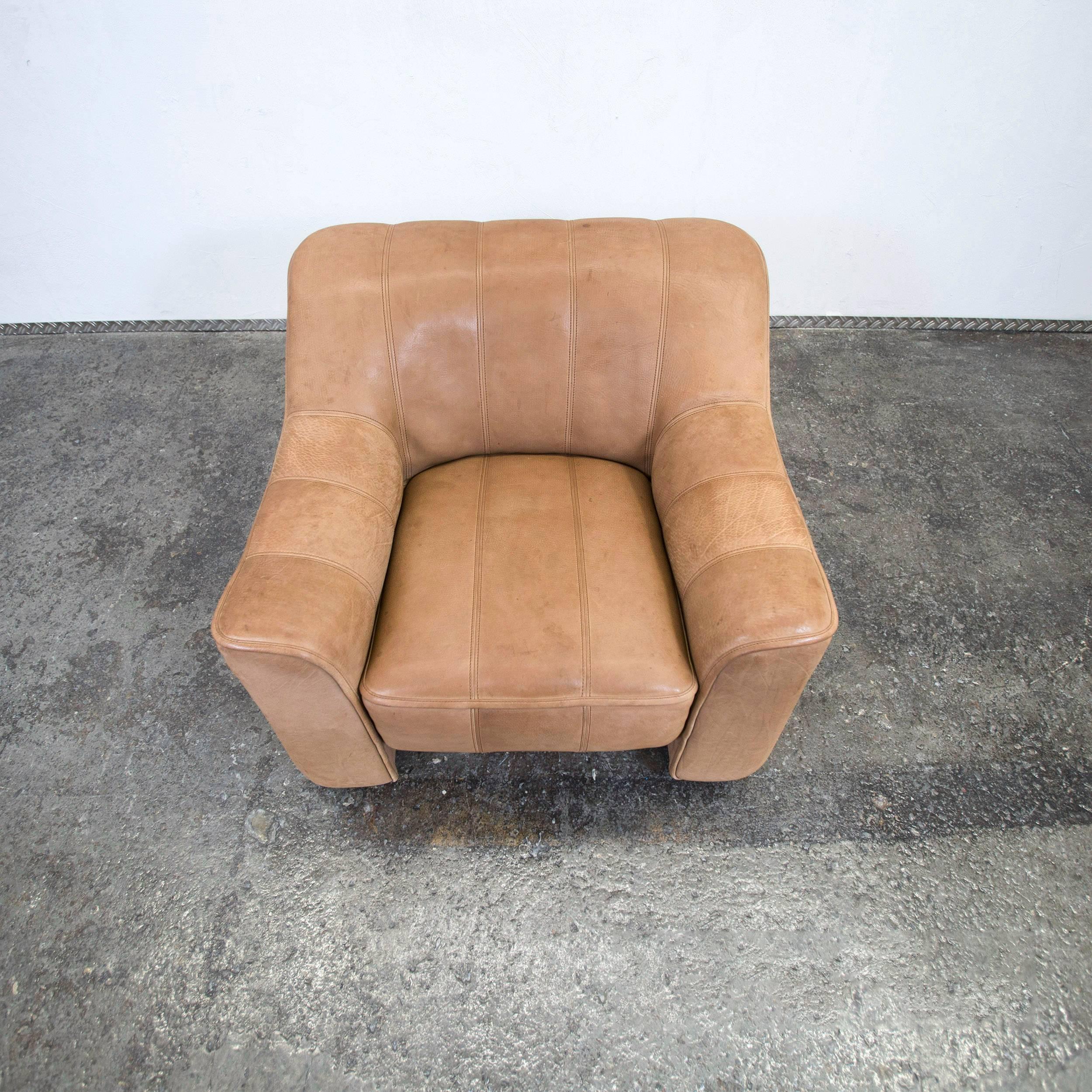 Swiss De Sede Ds 44 Designer Anilin Leather Armchair Brown Chair Modern