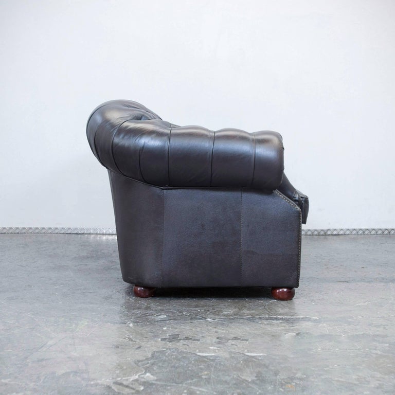 Centurion Chesterfield Leather Sofa TwoSeat Brown Vintage Modern at